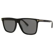 Tom Ford FT0832 Fletcher Polarized 01D, Black frame, Dark Grey lenses, view 2