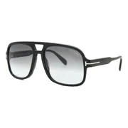 Tom Ford FT0884 FALCONER-02 01B, Black frame, Gradient Grey lenses, view 2