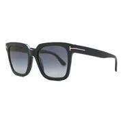 Tom Ford FT0952 SELBY 01D, Black frame, Gradient Grey lenses, view 2