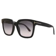 Tom Ford FT0952 SELBY 01B, Black frame, Smoke Dark Grey Gradient lenses, view 2