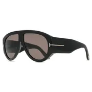 Tom Ford FT1044 BRONSON 01A, Black frame, Smoke Dark Grey lenses, view 2