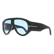Tom Ford FT1044 BRONSON 01V, Black frame, Solid Sky Blue lenses, view 2