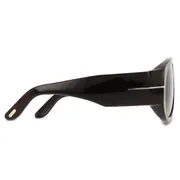 Tom Ford FT1044 BRONSON 52N, Tortoiseshell frame, Solid Brownish Green lenses, view 3