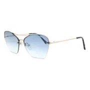 Tom Ford FT0507 28W, Gold frame, Blue lenses, view 2