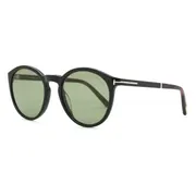 Tom Ford FT1021 ELTON 01N, Black frame, Green lenses, view 2