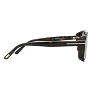 Tom Ford FT1022 ROSCO 52N, Tortoiseshell frame, Light Green lenses, view 3