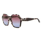 Tom Ford FT1032 ROMY 55Z, Tortoiseshell frame, Gradient Red Mirror lenses, view 2