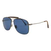 Tom Ford FT1017 JADEN 14V, Silver frame, Dark Blue lenses, view 2