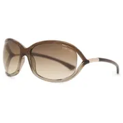 Tom Ford FT0008 JENNIFER 38F, Brown frame, Gradient Dark Brown lenses, view 2