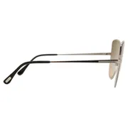 Tom Ford FT0569 16B, Silver frame, Grey lenses, view 3