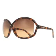 Tom Ford FT1068 BETTINA 52F, Tortoiseshell frame, Gradient Dark Brown lenses, view 2