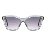 Tom Ford FT1087 LUCIA 20A, Grey frame, Gradient Smoke Silver Flash Mirror lenses, view 1