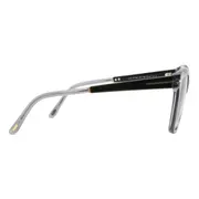 Tom Ford FT1087 LUCIA 20A, Grey frame, Gradient Smoke Silver Flash Mirror lenses, view 3