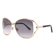 Tom Ford FT1091 MARTA 28B, Gold frame, Gradient Dark Grey lenses, view 2