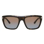 Tom Ford FT1077 ALBERTO 52F, Tortoiseshell frame, Gradient Dark Brown lenses, view 1