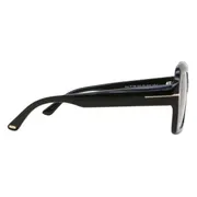 Tom Ford FT1082 KAYA 01B, Black frame, Gradient Dark Grey lenses, view 3