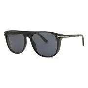Tom Ford FT1105 LIONEL-02 01A, Black frame, Smoke Dark Grey lenses, view 2