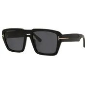 Tom Ford FT1153 REDFORD 01A, Black frame, Smoke Dark Grey lenses, view 2