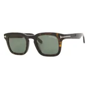 Tom Ford FT0751/S 52N, Tortoiseshell frame, Green lenses, view 2