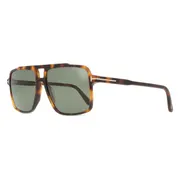 Tom Ford FT1177 KEMP 53N, Tortoiseshell frame, Grey Green lenses, view 2