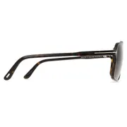Tom Ford FT1177 KEMP 52B, Tortoiseshell frame, Gradient Dark Brown lenses, view 3