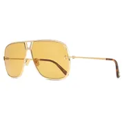 Tom Ford FT1204 STAVROS 30E, Gold frame, Golden Brown lenses, view 2