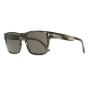 Tom Ford FT1205 CALDER 56A, Tortoiseshell frame, Dark Grey lenses, view 2