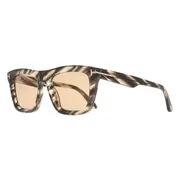 Tom Ford FT1207 LELIO 56E, Tortoiseshell frame, Light Brown lenses, view 2