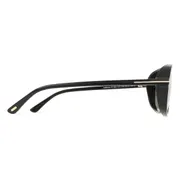 Tom Ford FT1208 GUILLAUME 01B, Black frame, Gradient Smoke Grey lenses, view 3