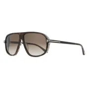 Tom Ford FT1208 GUILLAUME 52K, Tortoiseshell frame, Gradient Roviex Grey lenses, view 2