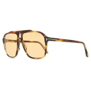 Tom Ford FT1209 AUTARI 56E, Tortoiseshell frame, Brown Photochromic lenses, view 2