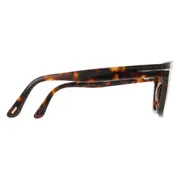 Tom Ford FT1216 HAYLAY Polarized 52H, Tortoiseshell frame, Brown lenses, view 3