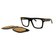 Tom Ford FT6068-B with Clip-On 001 Blue-Light Block, Black frame, view 1