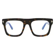 Tom Ford FT6068-B with Clip-On 052 Blue-Light Block, Tortoiseshell frame, view 2