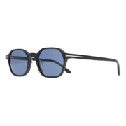 Tom Ford FT1301 JOEY-02 01V, Black frame, Dark Blue lenses, view 2