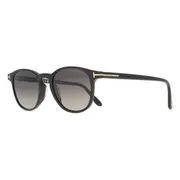 Tom Ford FT1302 HOLT-02 01B, Black frame, Gradient Smoke Grey lenses, view 2