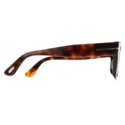 Tom Ford FT1314 EMMA-02 53N, Tortoiseshell frame, Dark Green lenses, view 3