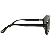 Tom Ford FT0334 DIMITRY 01P, Black frame, Gradient Smoke Green lenses, view 3
