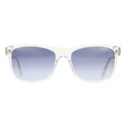 Tom Ford FT0698 GIULIO 26W, Clear frame, Gradient Blue lenses, view 1