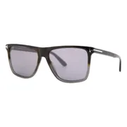 Tom Ford FT0832 Fletcher 55C, Tortoiseshell frame, Grey Mirror lenses, view 2