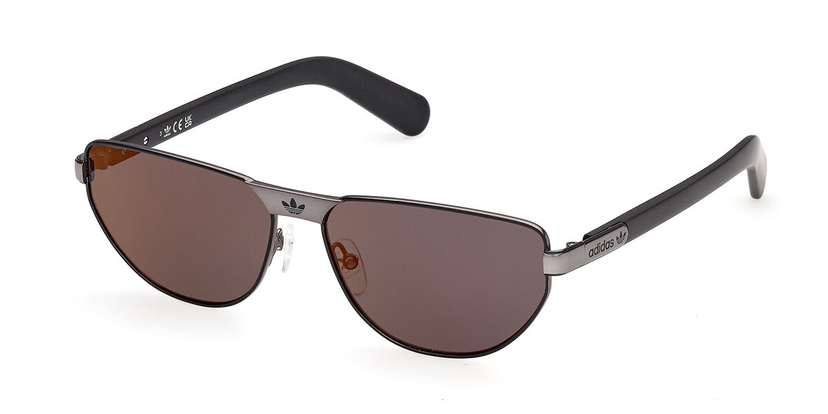 Adidas Originals OR0143 02G, Black frame, Brown Mirror lenses