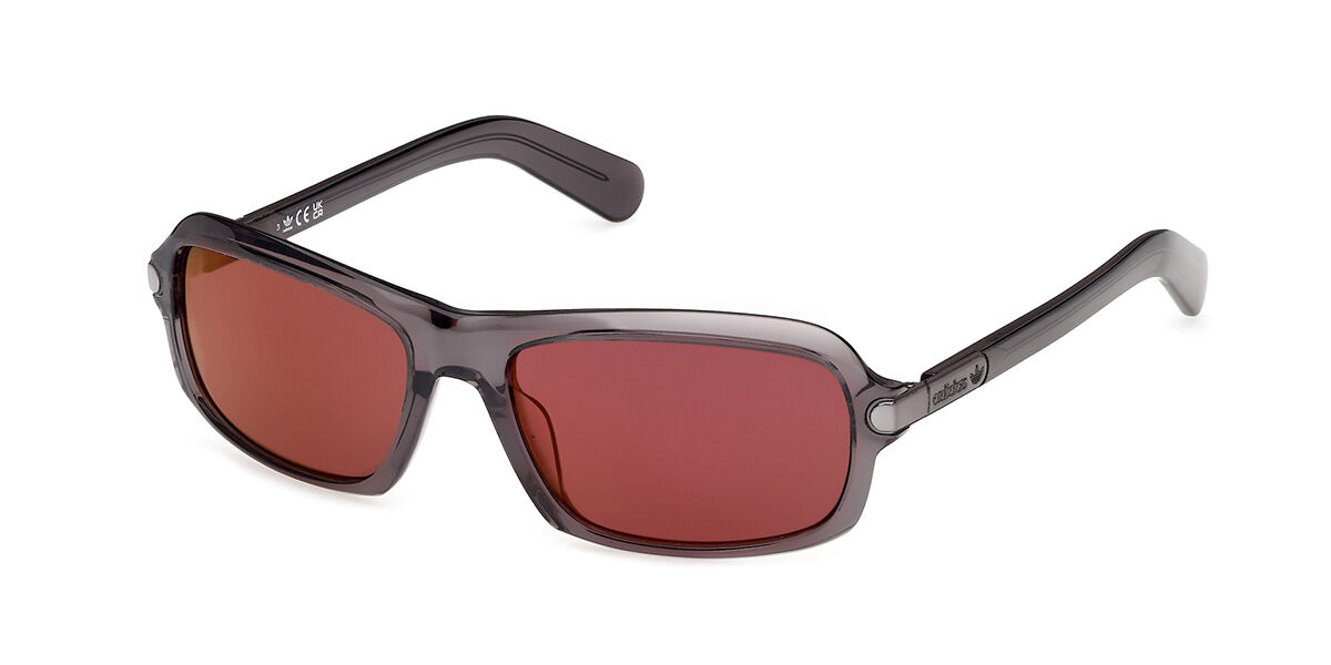 Adidas Originals OR0144 20U, Grey frame, Bordeaux Mirror lenses