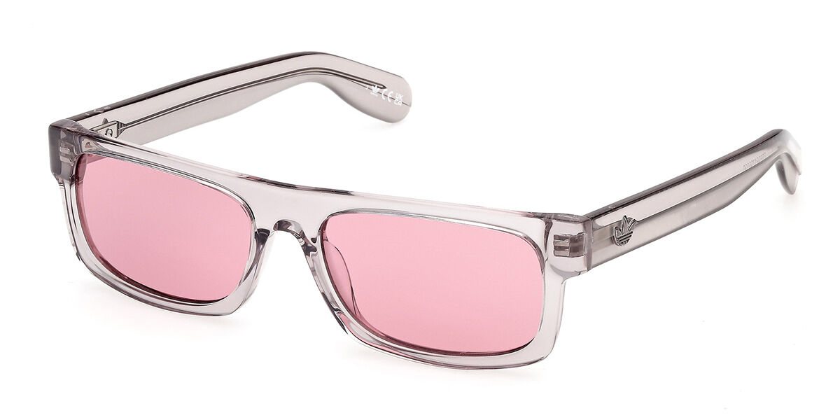 Adidas Originals OR0145 20Y, Grey frame, Mauve Purple lenses