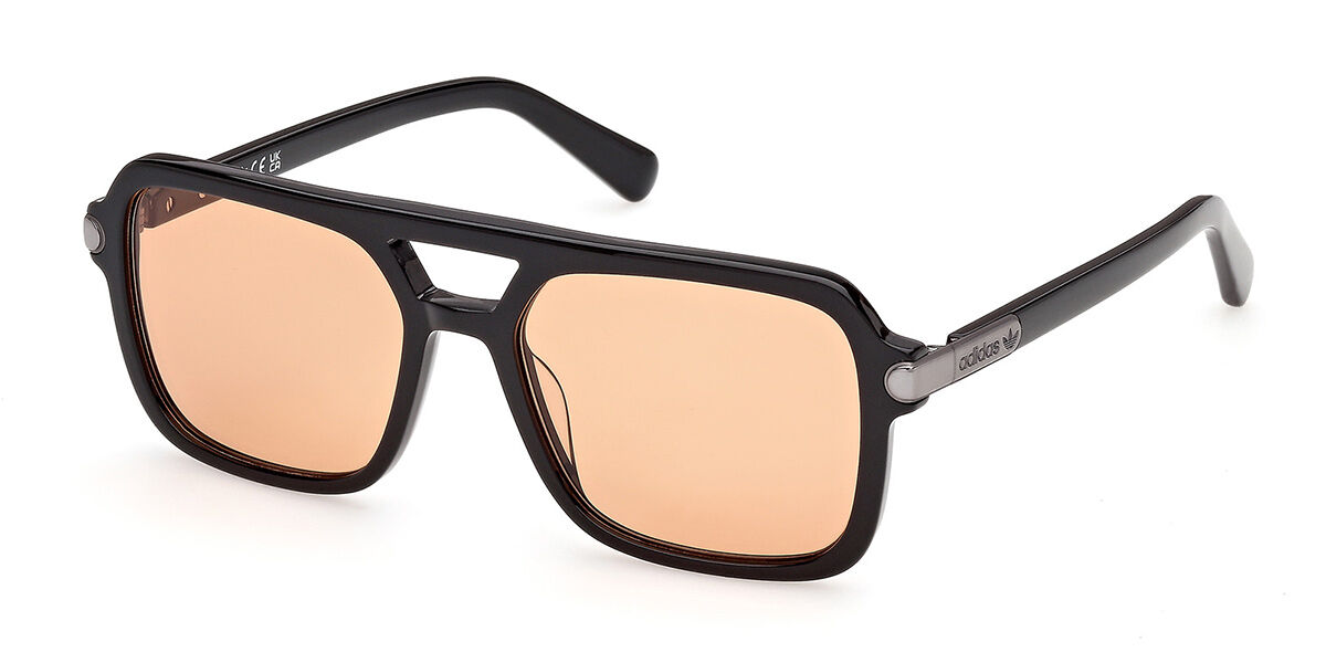 Adidas Originals OR0149 01E, Black frame, Butterscotch Brown lenses