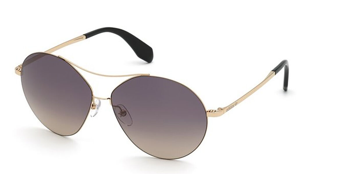 Adidas Originals OR0001 28B, Gold frame, Gradient Grey lenses