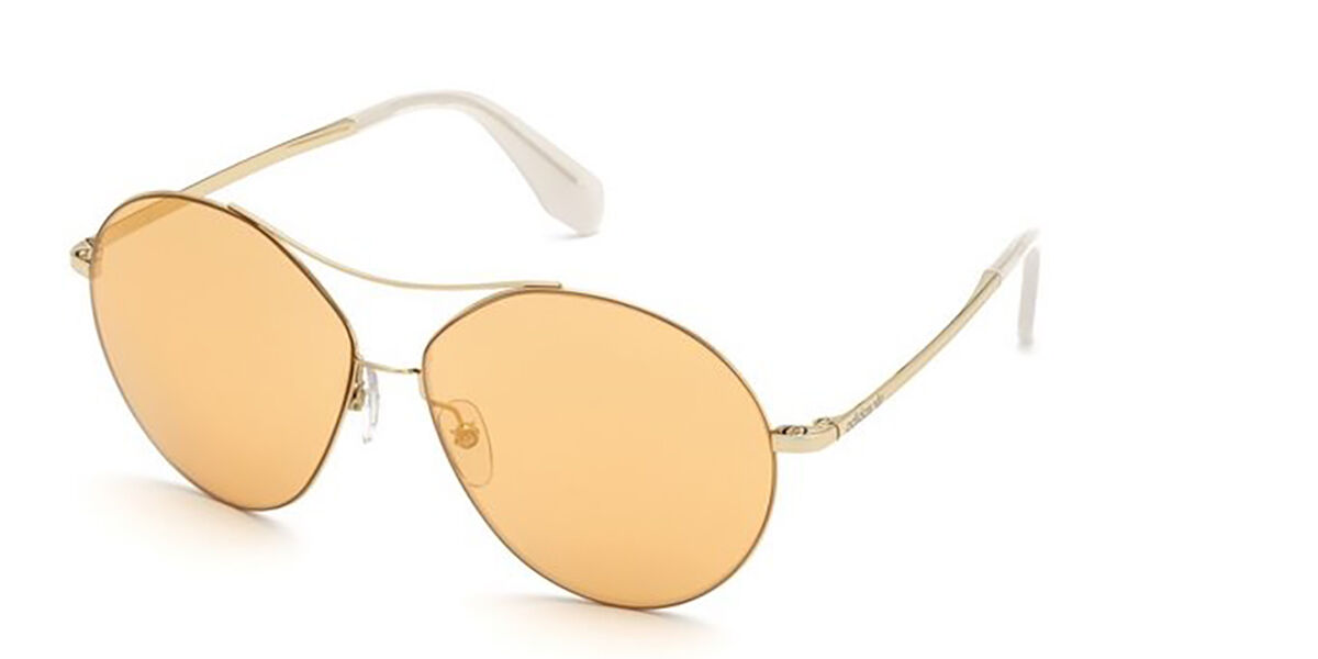 Adidas Originals OR0001 32G, Gold frame, Brown Mirror lenses
