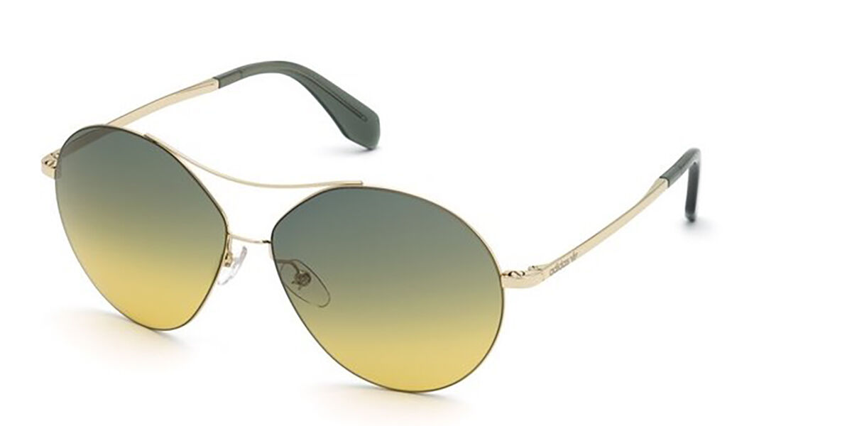 Adidas Originals OR0001 32P, Gold frame, Green Gradient lenses