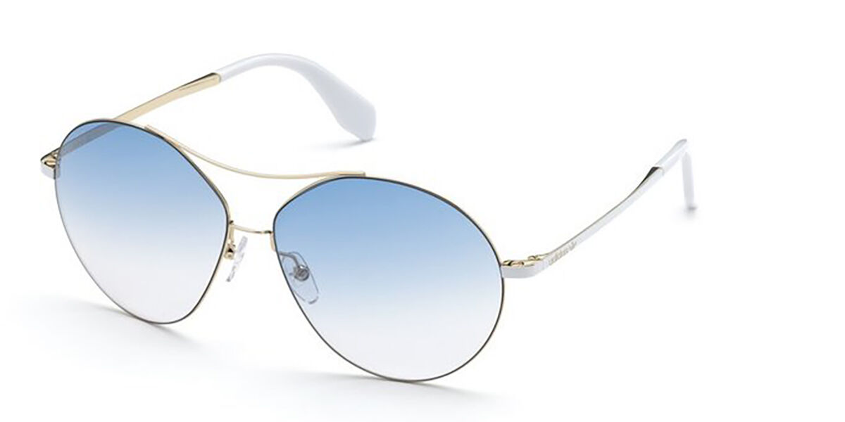 Adidas Originals OR0001 32W, Gold frame, Blue Gradient lenses