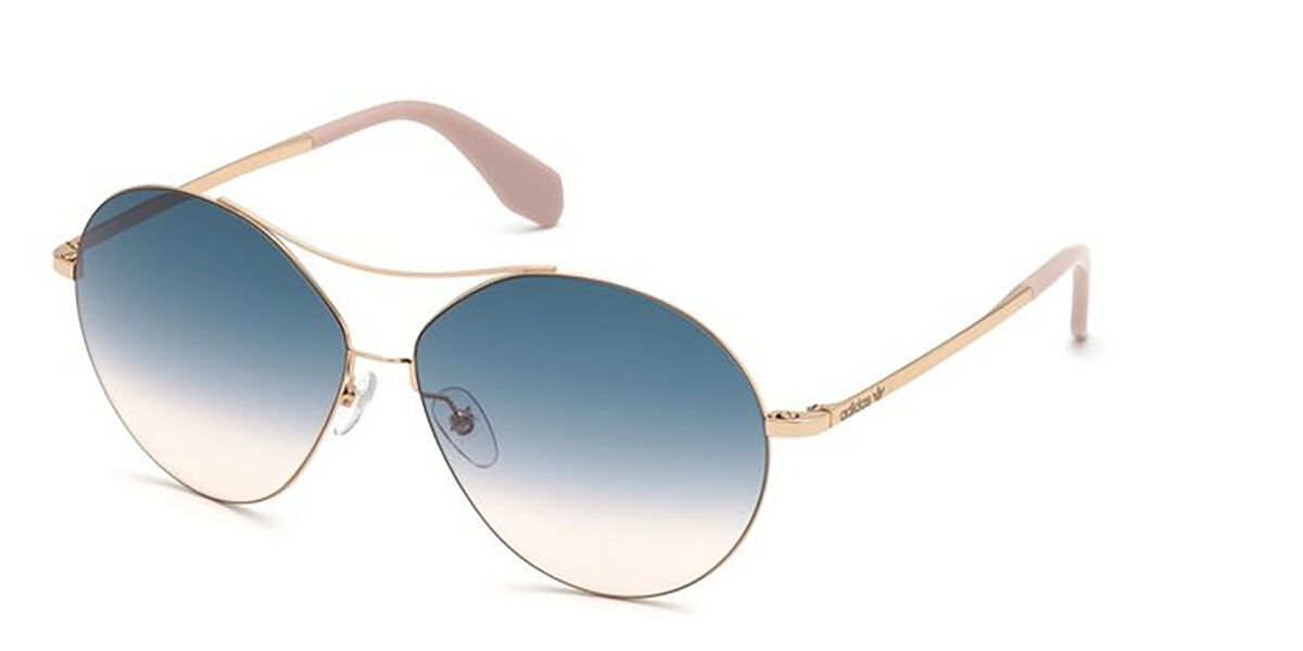 Adidas Originals OR0001 33W, Gold frame, Blue Gradient lenses