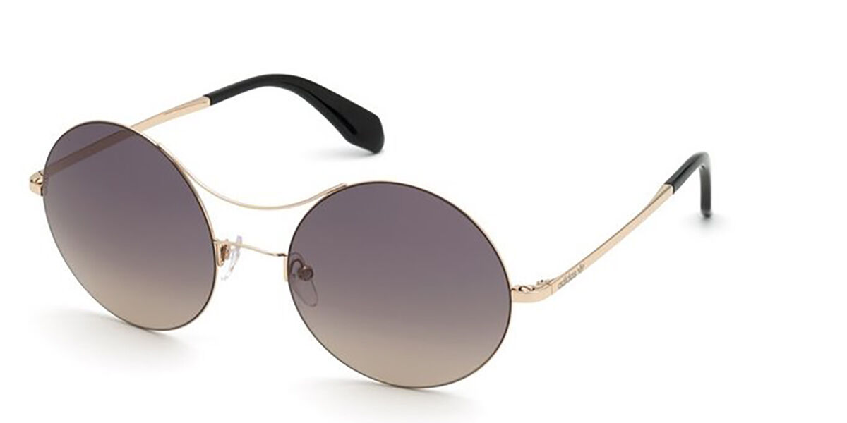 Adidas Originals OR0002 28B, Gold frame, Gradient Grey lenses